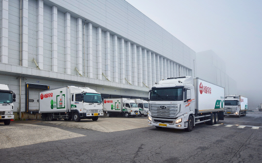 물류 차량 모습. 서울우유협동조합 제공